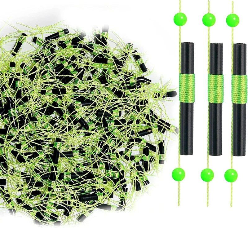YOTO Bobber Stops for Fishing,Float Bobber Stops String Knots&Fishing Glow Beads - Image 1
